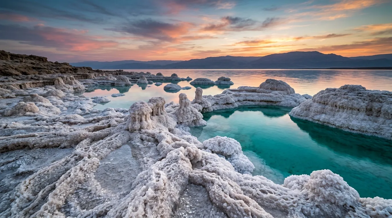 Dead Sea background — Proverbs 27:17