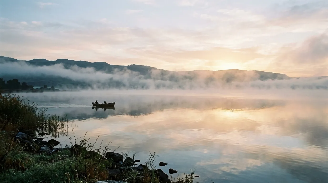Galilean Mist background — Proverbs 27:17