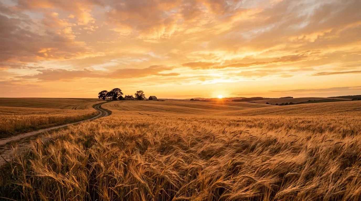 Golden Sky background — Proverbs 27:17