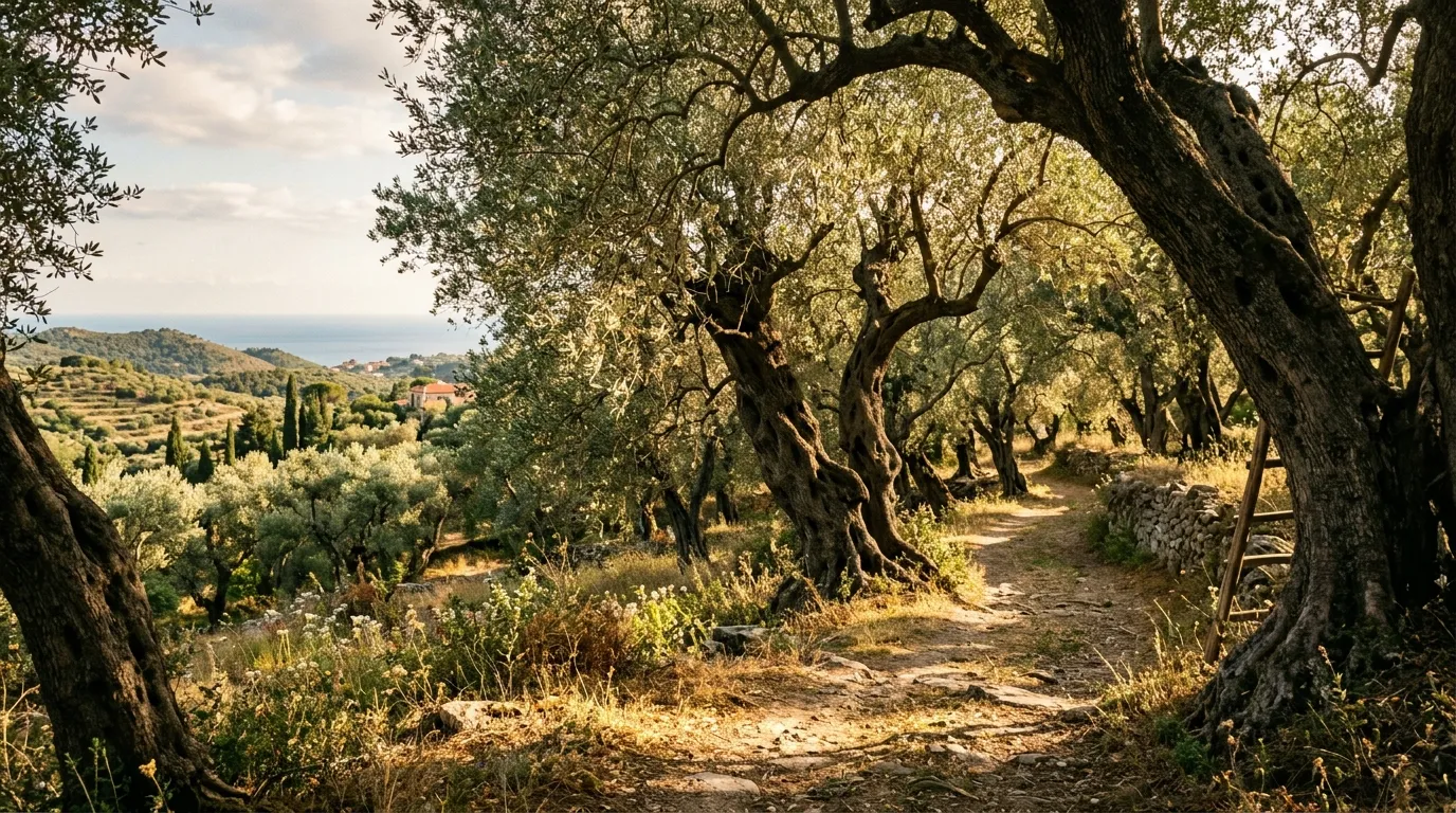 Olive Grove background — Proverbs 27:17