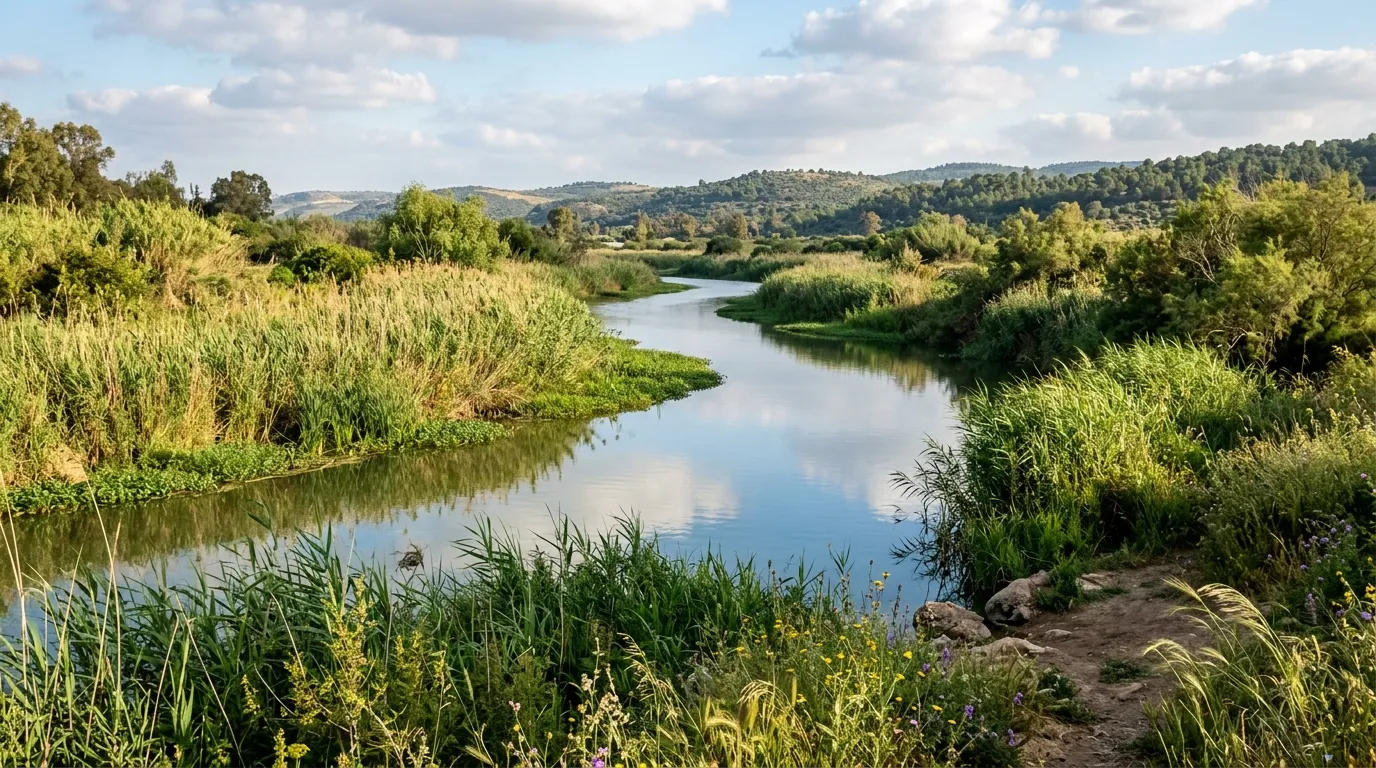River Jordan background — Proverbs 27:17