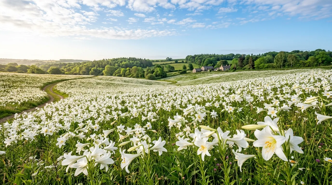 White Lilies background — Proverbs 27:17